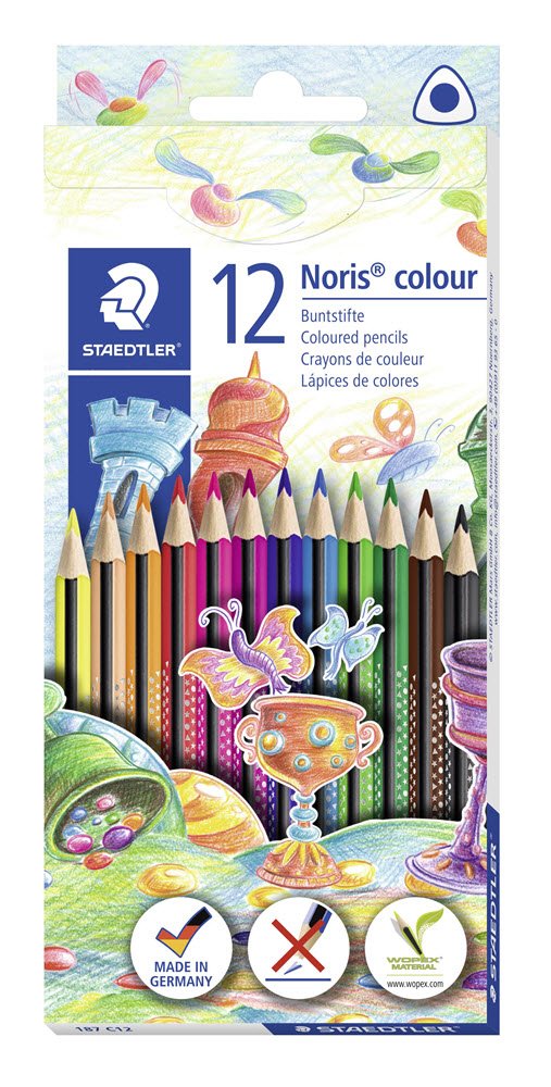 Noris Color Trekantet 12 stk.100% PEFC